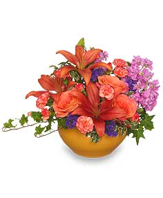 Fall Kaleidoscope Floral Arrangement