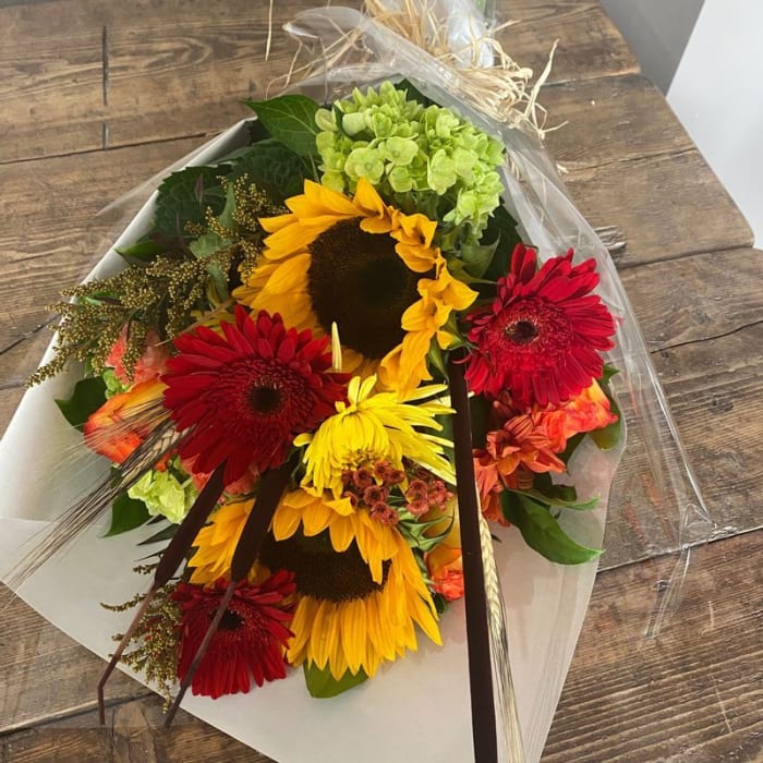 Designers Choice Summer wrapped bouquet