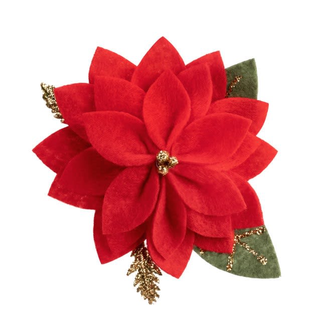 Poinsettia Lapel Pin
