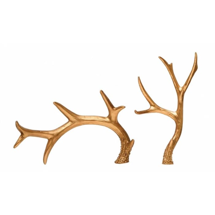  Resin Antler, Gold Finish