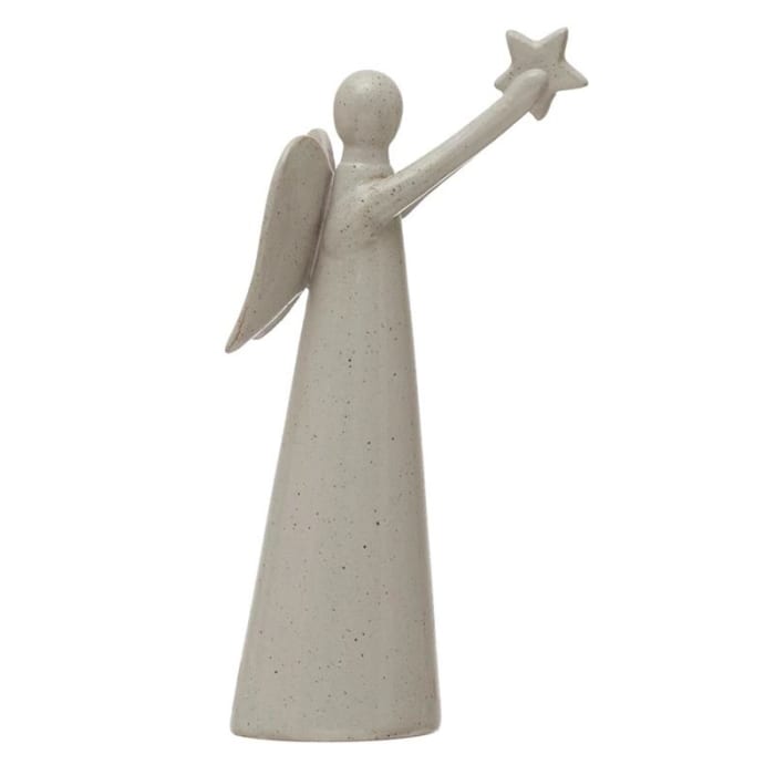 Stoneware Angel with Star