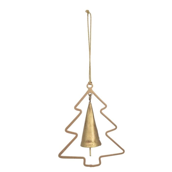 Metal Tree Ornament with Bell