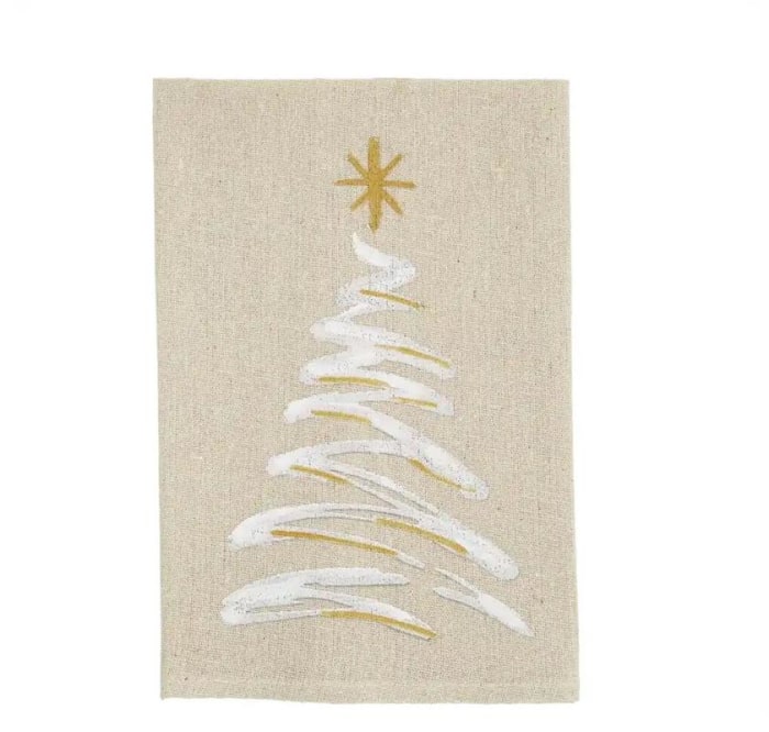 Tree Hand Painted Towel