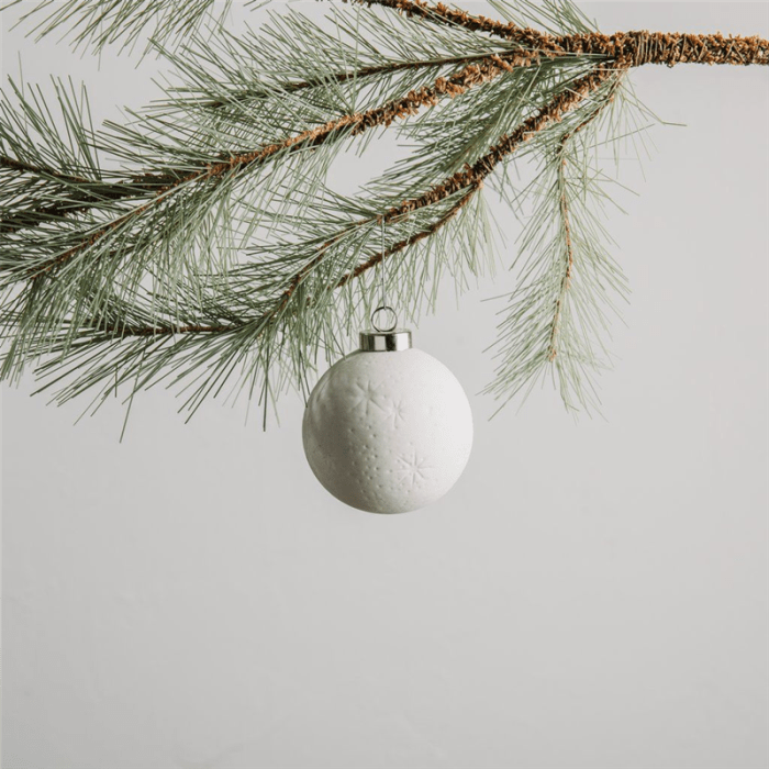 Dreamy White Ornament 2.75"