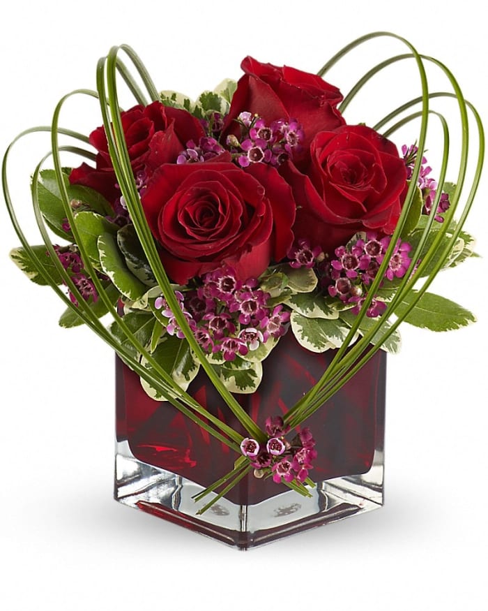 Teleflora's Sweet Thoughts Bouquet With Red Roses
