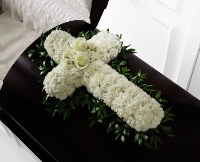 Peaceful Memories Casket Spray