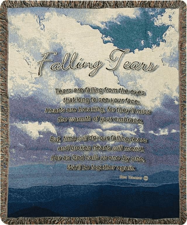 Falling Tears Tapestry Throw