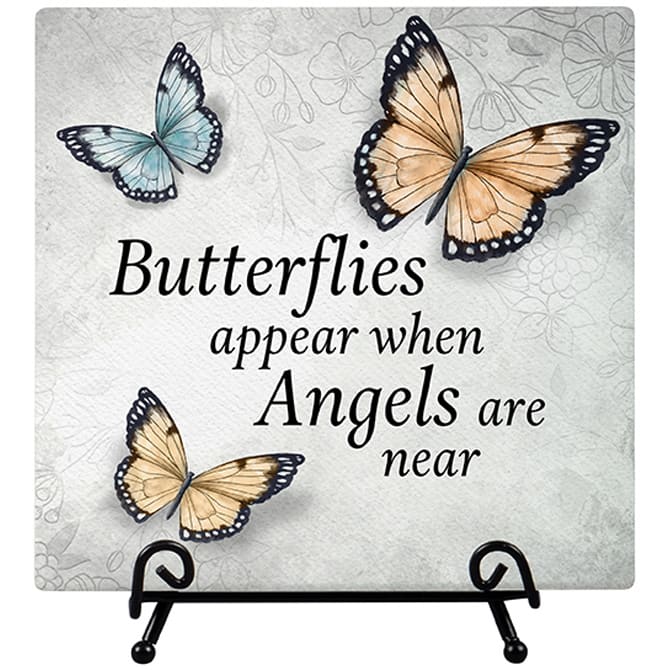 Butterfly Memorial "Butterflies Appear" Easel Plaque