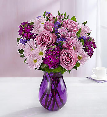 Lavender Dreams in Violet Vase