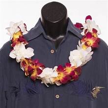 Double lei yellow, white , bam bay