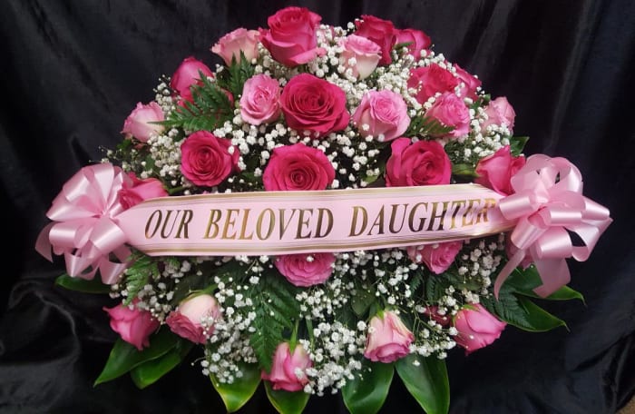 CASKET SPRAY  DELUXE ALL ROSES