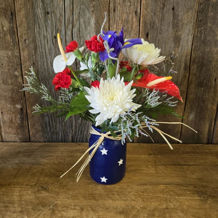 Red White and Blue Bouquet