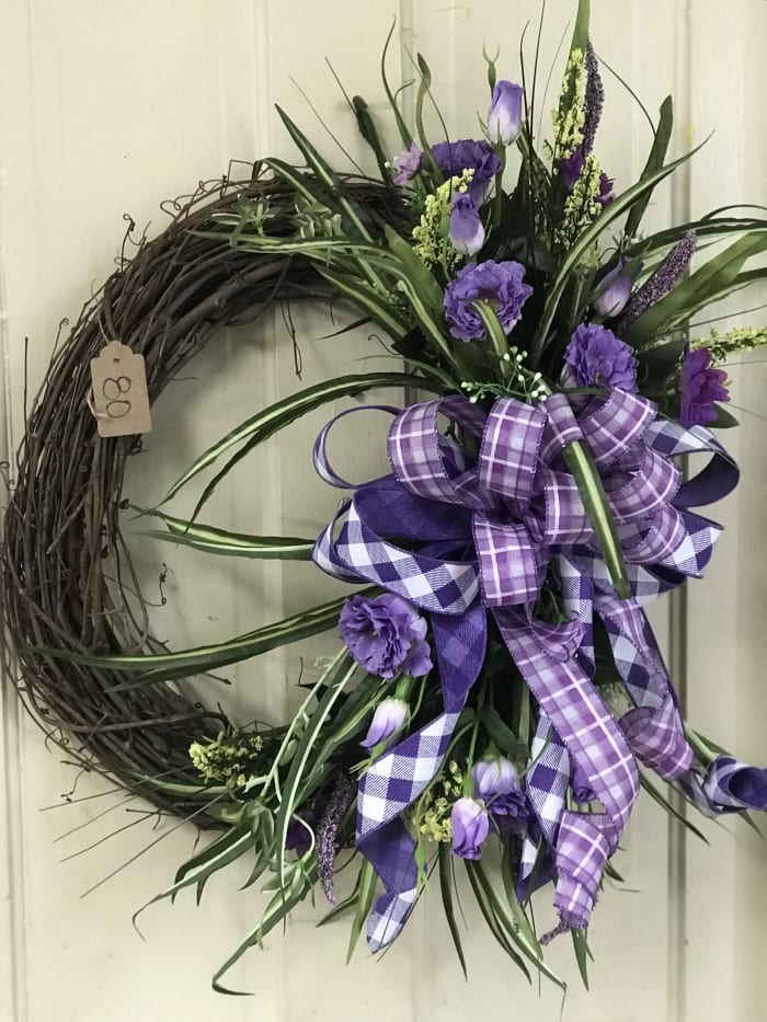 beautiful purple wreath