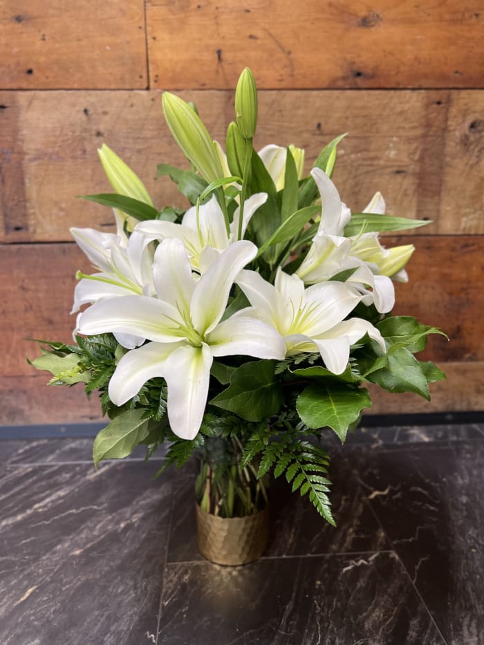 White Lily Arrangement