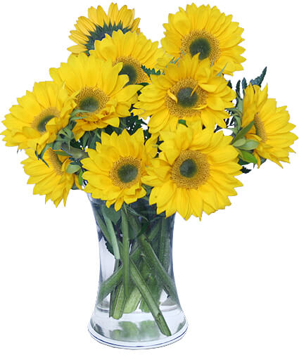 HELLO SUNSHINE! VASE OF FLOWERS