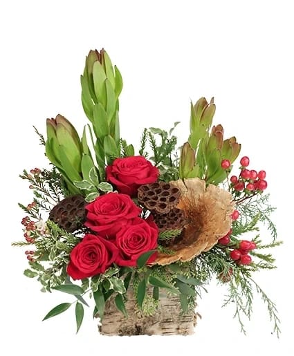 RUSTIC ROUGE FLORAL DESIGN