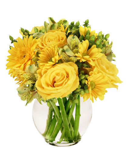 SUNSHINE PERFECTION FLORAL ARRANGEMENT