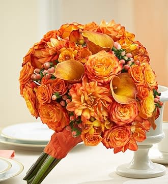 Golden Sunset Mixed Bridal Bouquet