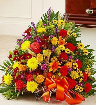 Mixed Fireside Basket in Fall Colors