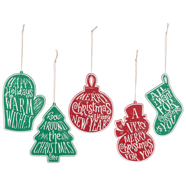 Embossed Holiday Ornament with Text