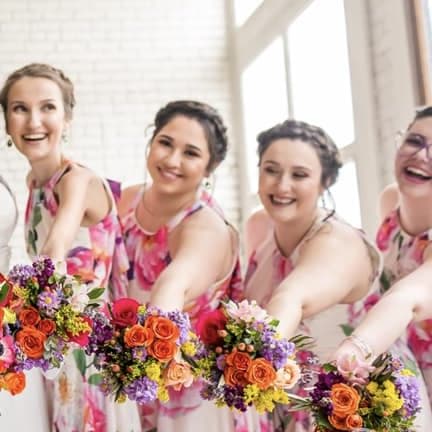 Mixed Colorful Floral Wedding Package