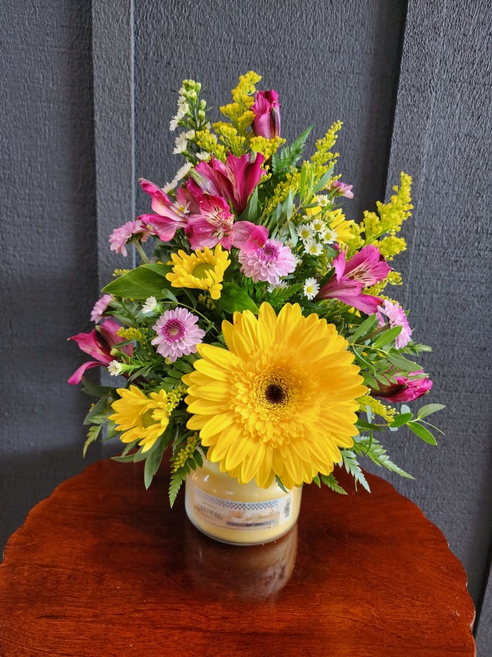 Sun Glitter Candle Bouquet