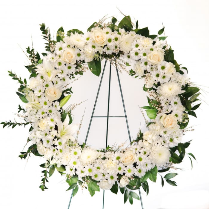 "SERENE REFLECTIONS" STANDING WREATH