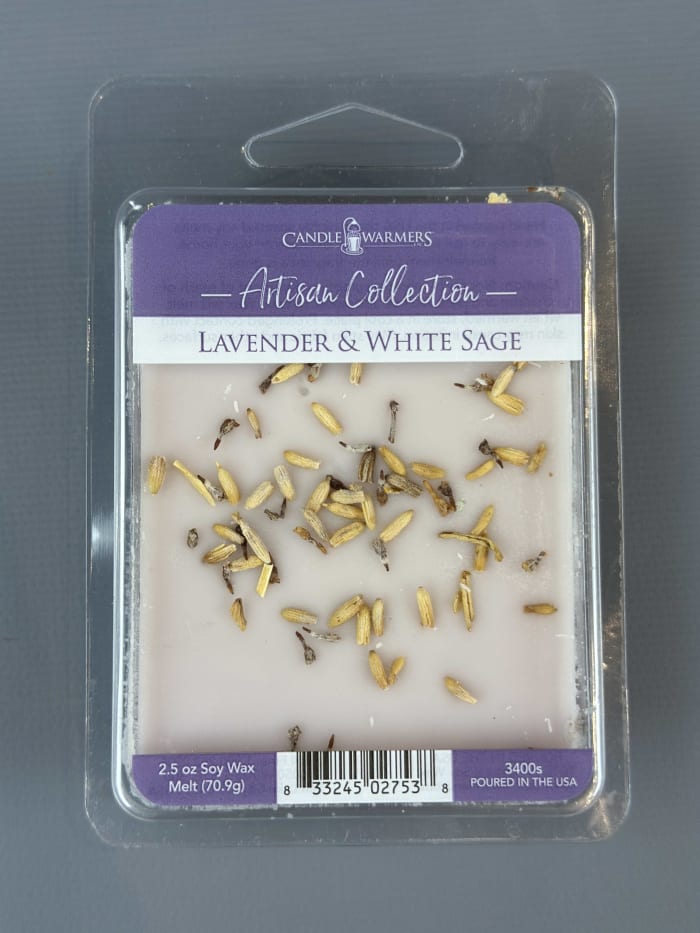 LAVENDER & WHITE SAGE 2.5OZ SOY WAX MELT