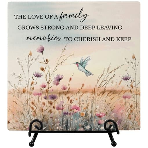 Love of a Family Easel Plaque