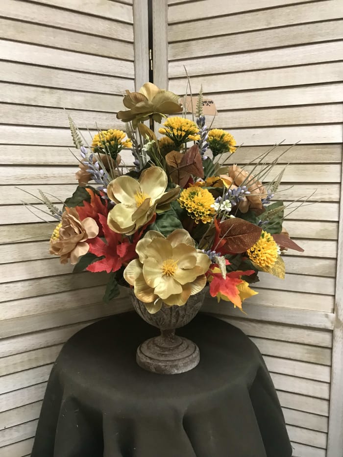 Silk Fall Table Piece