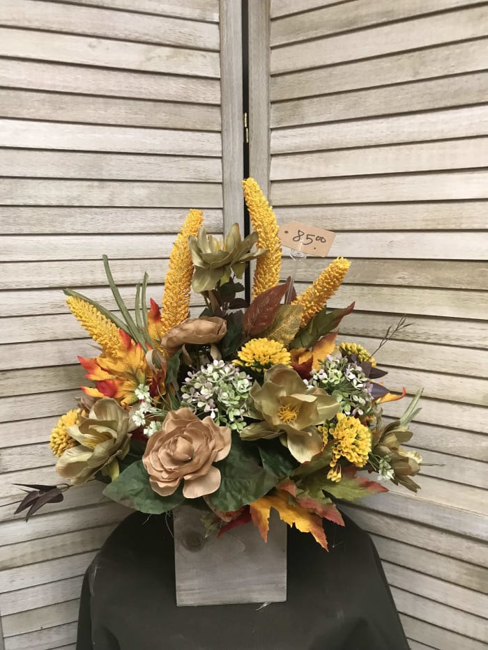 fall table arrangement