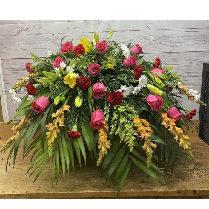 In Loving Memory Casket Spray