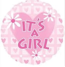 Its a Girl Flower Balloon