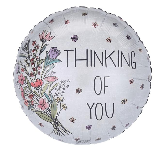 Thinking of You Floral Balloon