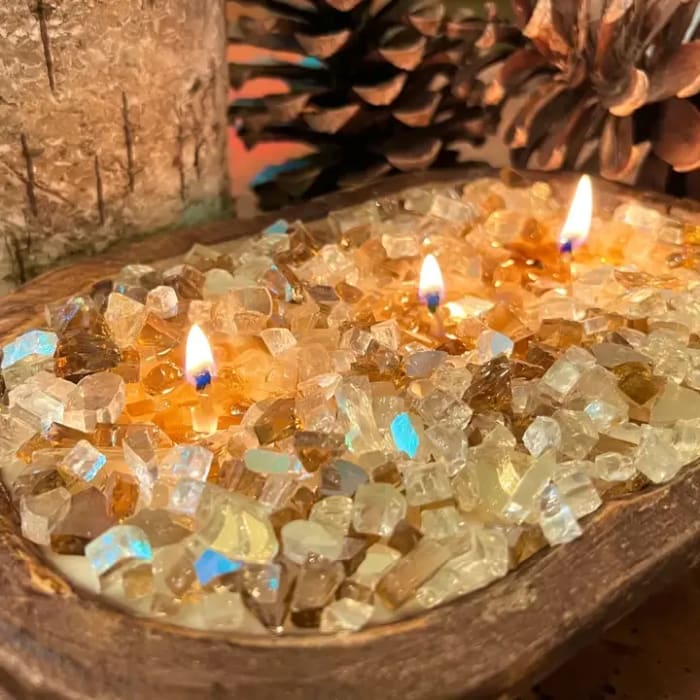 Fire Dough Bowl Candle