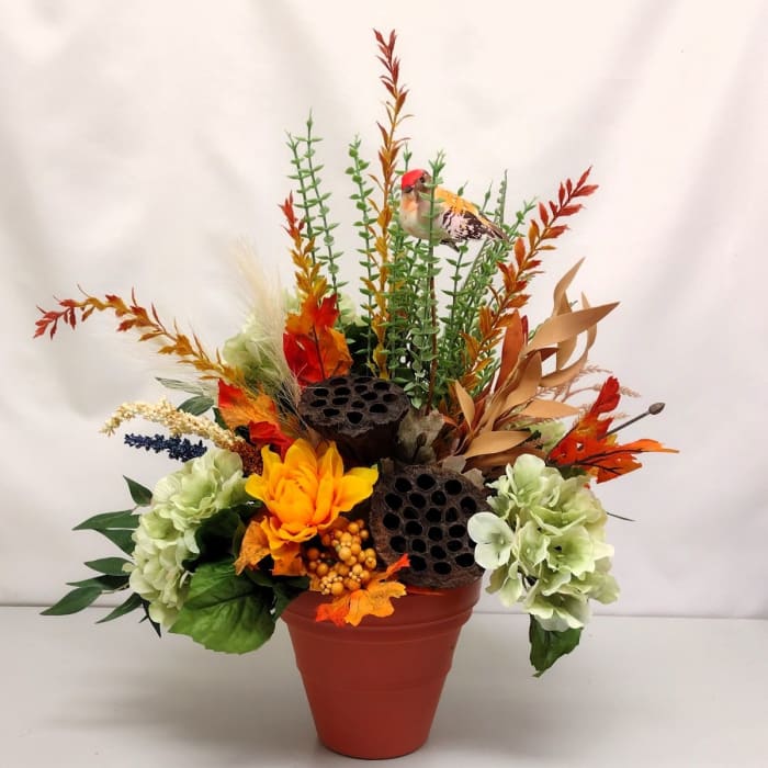 Light Autumn Terra Cotta Silk