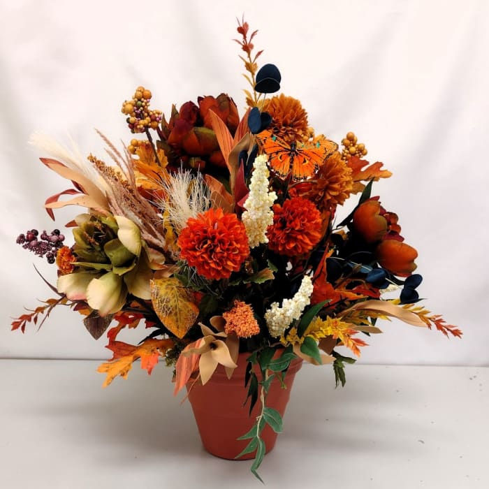 Deep Autumn Terra Cotta Silk