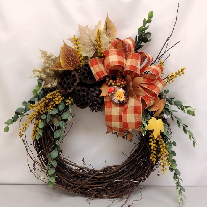 Birds of Autumn Silk Wreath