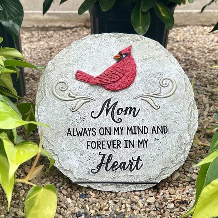 Mom Memorial Cardinal Stone