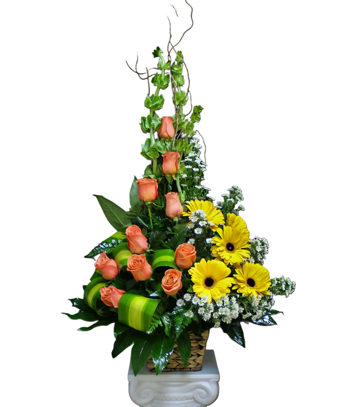 GT-10 Arreglo de rosas y gerberas