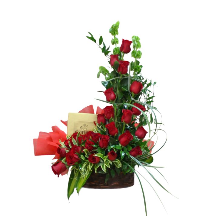 HA-14 Arreglo de rosas y chocolates