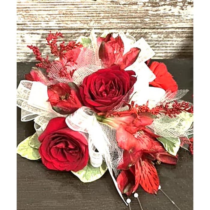 Red Rose Fancy Wrist Corsage