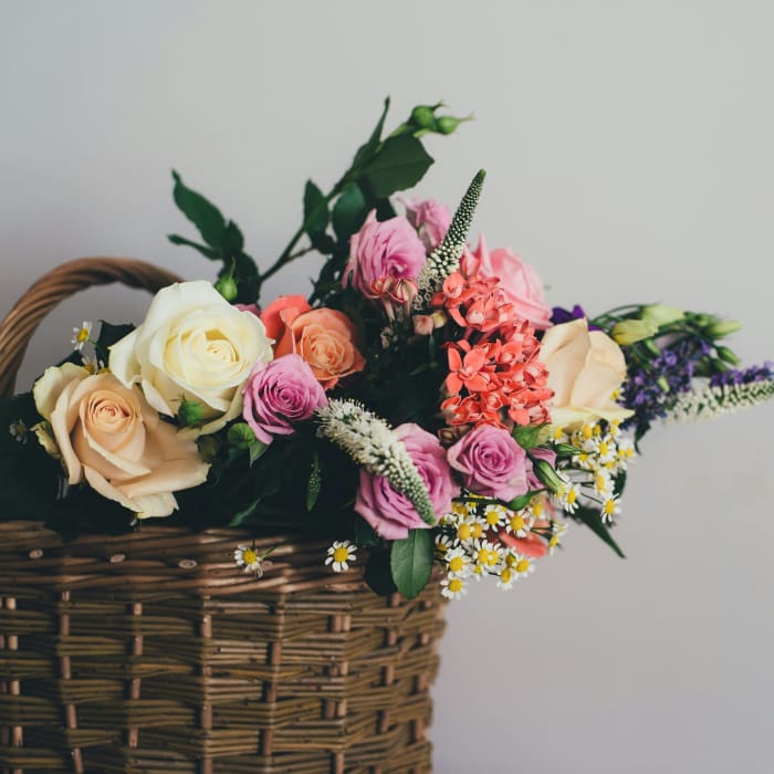 Flower Birthday Basket