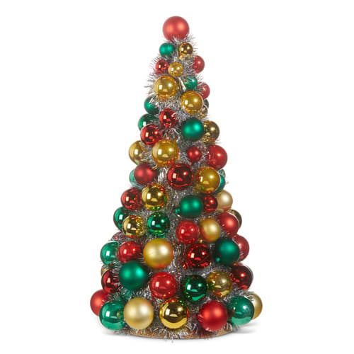 BALL ORNAMENT TREE 15.5''