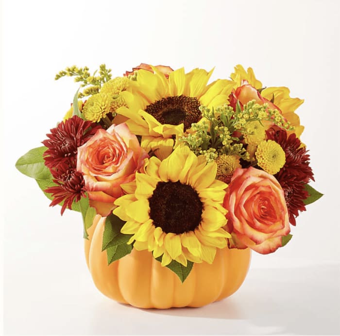 Golden Gourd Pumpkin Bouquet