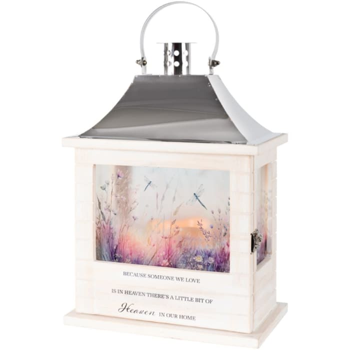 Heaven in our Home Wooden Slat Lantern