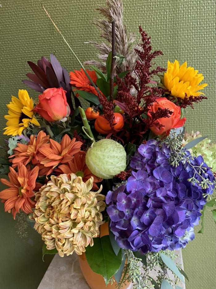 Harvest Glow Vase Arrangement