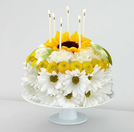 Birthday Smiles Floral Cake