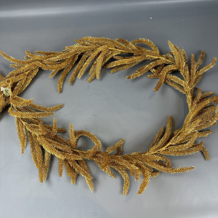 GLITTER NORFOLK PINE GARLAND 6'