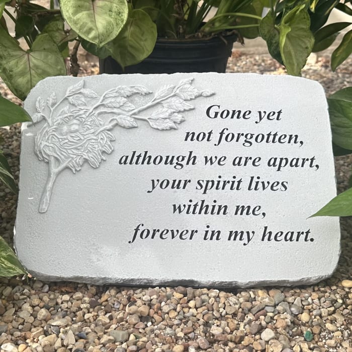 Gone Yet Not Forgotten Memorial Stone